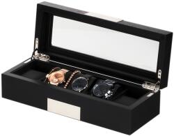 Rothenschild Watch Box RS-2350-5BL for 5 Watches Black, (Watch Box RS-2350-5BL for 5 Watches Black)