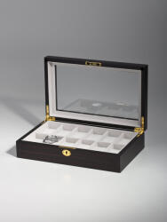 Rothenschild Watch Box RS-1087-12E for 12 Watches Ebony, (Watch Box RS-1087-12E for 12 Watches Ebony)