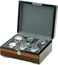 Rothenschild watch case RS-2432-EB for 6 watches ebony, (watch case RS-2432-EB for 6 watches ebony)