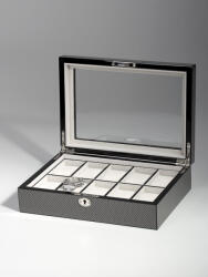 Rothenschild Watch Box RS-2071-10CA for 10 Watches carbon, (Watch Box RS-2071-10CA for 10 Watches carbon)
