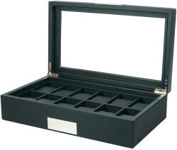 Rothenschild watch box RS-3633-BL for 12 watches black, (watch box RS-3633-BL for 12 watches black)