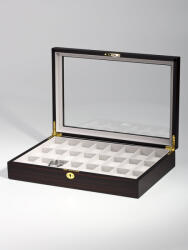 Rothenschild Watch Box RS-1087-24E for 24 Watches Ebony, (Watch Box RS-1087-24E for 24 Watches Ebony)