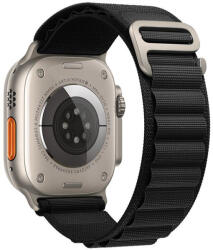 Forcell Apple Watch Ultra stílusú szövet szíj 42/44/45/49mm fekete