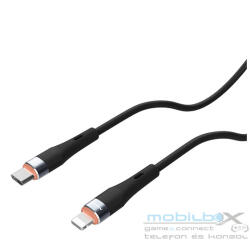 Nillkin Flowspeed USB-C / Lightning szilikon kábel, 27W, 1, 2m, kék - mobil-box