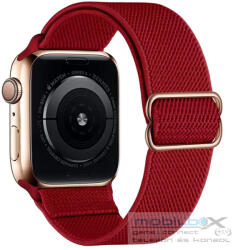 XPRO Apple Watch szövet körpánt Piros Apple Watch 38mm / 40mm / 41mm / 42mm (S10) készülékhez - mobil-box