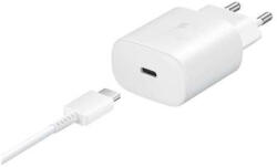 Samsung hálózati töltő Type-C aljzat (25W, PD gyorstöltő + EP-DG980BWE Type-C kábel)fekete