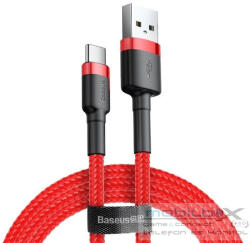 Baseus Cafule USB / USB-C töltő- és adatkábel 2A, 2m, piros - mobil-box