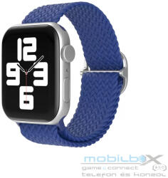  XPRO Apple Watch szőtt szövet körpánt Kék Apple Watch 42mm (S1-S3) / 44mm / 45mm / 46mm / 49mm készülékhez