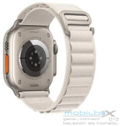 Forcell Apple Watch Ultra stílusú szövet szíj 38/40/41mm bézs