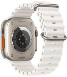Forcell Apple Watch Ultra stílusú szilikon okosóraszíj 38/40/41 mm fehér