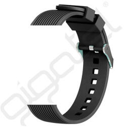 DEVIA 22 mm univerzális okosóra szíj szilikon fekete