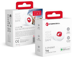  FORCELL F-TAG F01 Item tracker Find My white , nyomkövető , Airtag