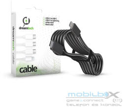 Dreamtech PD kábel Fekete Lightning / USB-C 2.4A 20W
