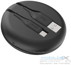 Uniq Halo USB-C töltő- és adatkábel, 1.2m, fekete - mobil-box
