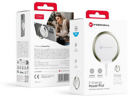 Forcell F-ENERGY PowerPod vezeték nélküli töltő gyűrűs/rúgó állvánnyal, Magsafe töltő 15W