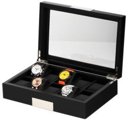 Rothenschild Watch Box RS-2350-10BL for 10 Watches Black, (Watch Box RS-2350-10BL for 10 Watches Black)