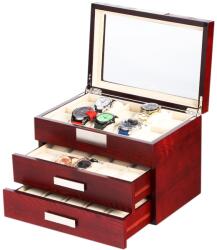 Rothenschild Watch Box RS-2350-30C for 30 Watches Cherry, (Watch Box RS-2350-30C for 30 Watches Cherry)