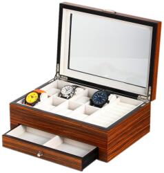 Rothenschild Watches & Jewellery Box RS-2271-8Z for 8 Watches Zebra, (Watches & Jewellery Box RS-2271-8Z for 8 Watches Zebra)