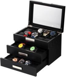 Rothenschild Watch Box RS-2350-30BL for 30 Watches Black, (Watch Box RS-2350-30BL for 30 Watches Black)
