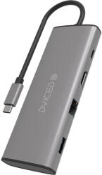 Dviced Hub USB-C Dviced 7-in-1, HDMI 4K, Ethernet, cititor SD, gri (DV300002)