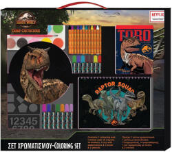 Luna Jurassic World: Tabăra Cretacică set de colorat 54x47cm (000570791)