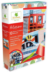 D'Arpeje Sycomore: Artissimo Decorați cu folie metalică set creativ - Vehicule (CREA017)