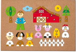 Woodyland Tabel cu figurine animale set de joacă - Woodyland (90701)