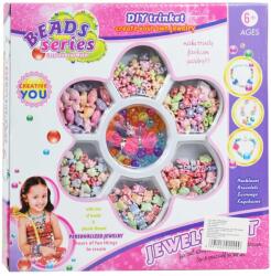 Magic Toys Beads Series: Set de mărgele bijuterii cu peste 100+ de margele în culori mixte (MKK292209)