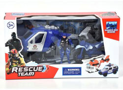 Magic Toys Set de joacă Poliție cu motor și elicopter (MKL173345)