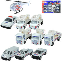 Magic Toys Echipe de salvare: set de 10 vehicule de intervenție (MKL384206)