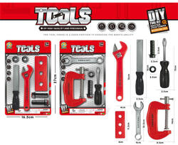 Magic Toys Set de scule pentru meșteri, roșu, în două variante, 1 buc (MKM476257) Set bricolaj copii