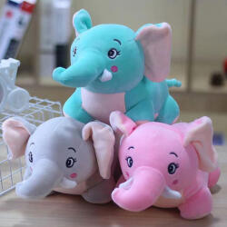 Magic Toys Pluș elefant colorat mai multe variante 25cm (MKN937209)