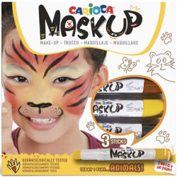 Carioca Tigru set de vopsit fața cu 3 culori - Carioca (43048) Costum bal mascat copii