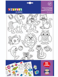 Playbox PlayBox: Set de 160 de autocolante colorabile (2471659)