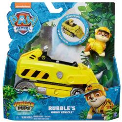 Spin Master Patrula Cățelușilor: Figurină mini Rubble cu vehicul rinocer - Spin Master (6067761)