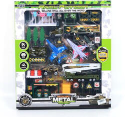 Magic Toys Set de joacă militar cu avioane, benzinărie și accesorii (MKL154301)