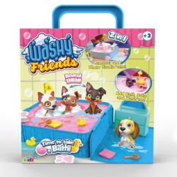 YuMe Washy Friends: Color Reveal cu 3 figurine de cățeluși, jacuzzi și accesorii (K02WFS05) Figurina
