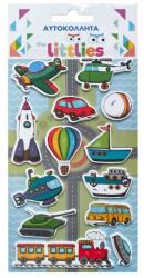 Luna The Littlies: Set de autocolante 3D pufos pentru vehicule, 10x22 cm (000646972)
