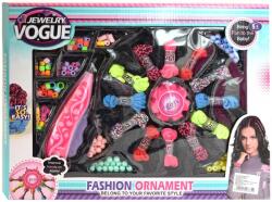 Magic Toys Jewelry Vouge: Set mare bijuterii DIY cu mașină de filat, fire colorate și mărgele (MKL296735)