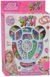 Magic Toys DIY Jewel: Set de mărgele bijuterii ABC cu mărgele colorate și litere (MKL054797)