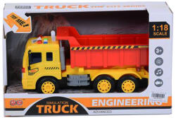 Magic Toys Simulation Truck culoarea roșie de scara 1: 18 cu efecte de sunete și lumini (MKL465629)