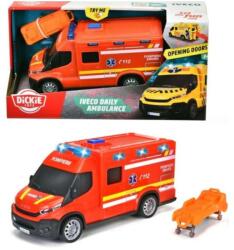 Simba Toys Iveco ambulanță roșie cu lumină și sunet 18cm - Dickie Toys (203713014028)