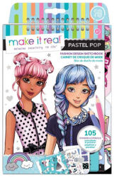 Make It Real Make it Real: caiet schițe cu accesorii - Pop Pastel (3205)