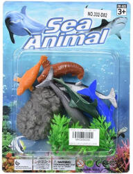 Magic Toys Creaturi marine figurină pachet stâncă cu alge marine (MKO456356) Figurina