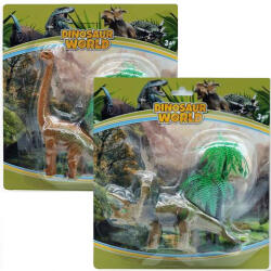 Magic Toys Dino World: Triceratops sau Brachiosaurus figurină cu copac (MKO411779) Figurina