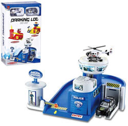 Magic Toys Parcare de poliție cu mașină și elicopter (MKK200355)