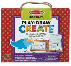 Melissa & Doug Melissa &, Doug: Dinozaur desen care poate fi șters și magnetic set de joacă creativă (41321K)