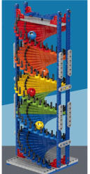Magic Toys Culoare curcubeu pistă de spirală set de construcție 500 bucăți (MKO511715)