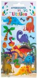 Luna Luna: Setul de abțibilduri Pufi cu dinozauri, 10x22cm (000646964)