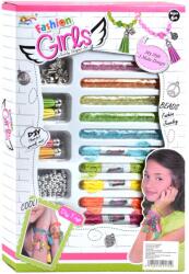 Magic Toys Fashion Girls: Set de fabricare a brățărilor din fire cu peste 100+ de margele colorate și accesorii (MKL542174)